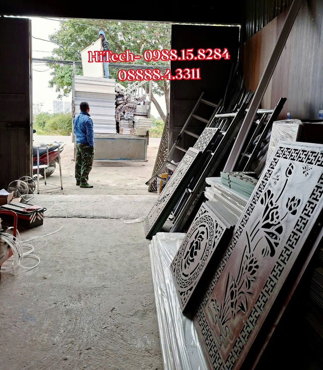 Tấm Panel nhập kho địa chỉ: Số 75B, QL3, Đồng Quán, Đông Anh, HN