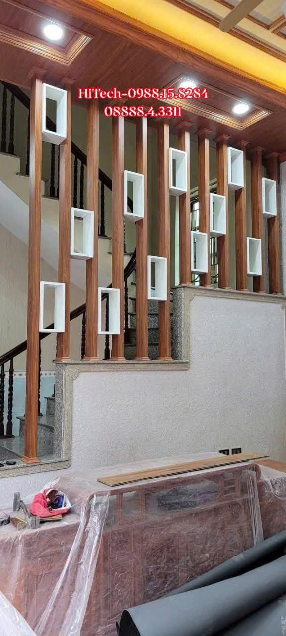 Làm Vách lam hộp cầu thang cho nhà khách tại Đông Anh
